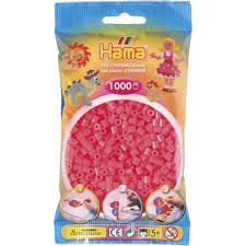 Hamma Beads Cuentas Hamma Hamma Didacticos Tamaño Mediano Paquete 1000 Piezas Color Cereza