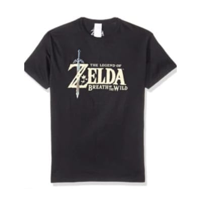 Camiseta Bioworld The Legend of Zelda Videojuegos Breath of The Wild Negra (M)