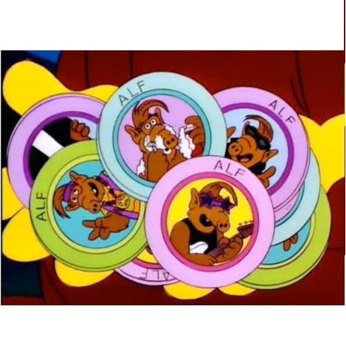 Fichas ¿Te Acuerdas de Alf? Poof B Los Simpsons Animados