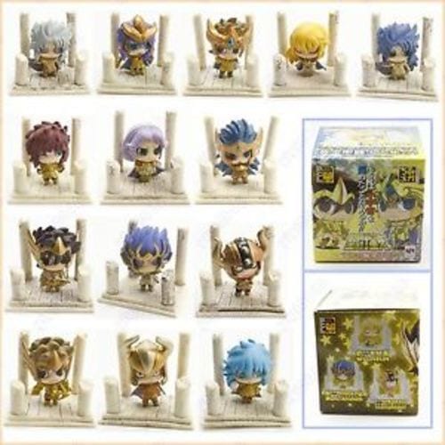 Figura Caballeros Dorados Petit Chara Land Caballeros del Zodiaco Anime (Copia) Caja Sorpresa