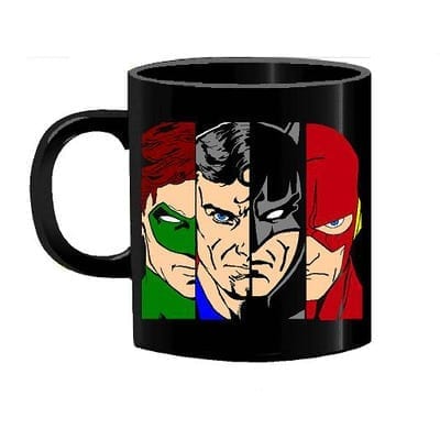 Mug Tallado Liga de la Justicia Ojos TooGEEK Liga de la Justicia DC Comics