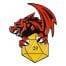 Pin Dragon y Dado PT Dungeons & Dragons Fantasia