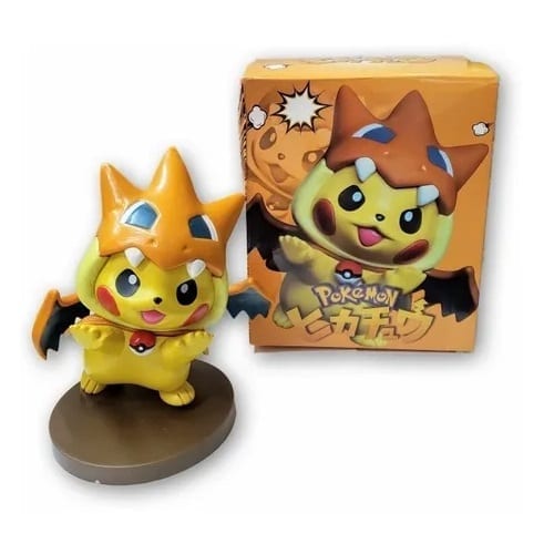 Figura Pikachu Pokémon Company Pokémon Anime Disfrazado de Charizard Region X 6" (copia)