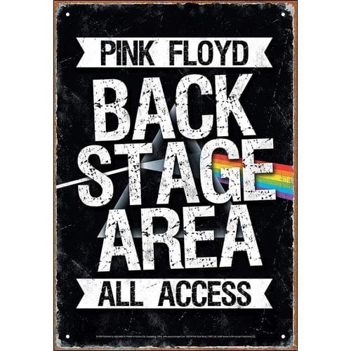 Señal Metálica Pink Floyd Aquarius  Música Back Stage Area All Access