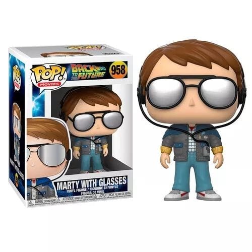 Figura Marty McFly Funko POP Back to the Future Ciencia Ficción Con Gafas