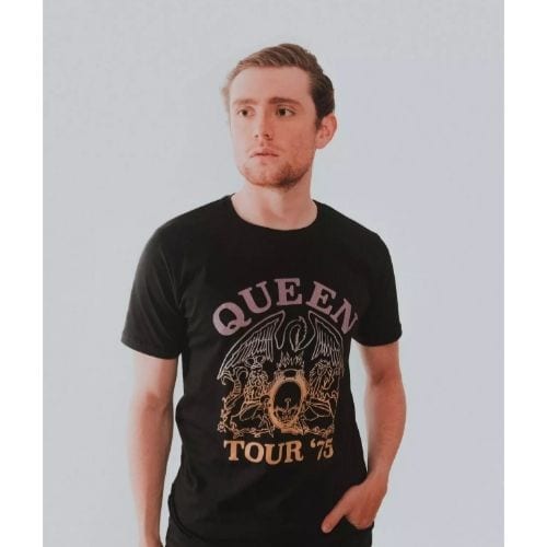 Camiseta Logo Rockgotá Queen Música Hombre (Talla S)