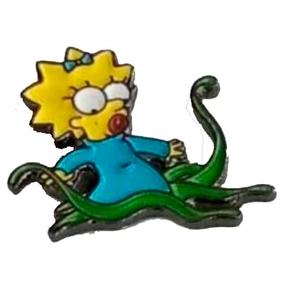 Pin Metálico Maggie TooGEEK Los Simpsons Animados Alienigena