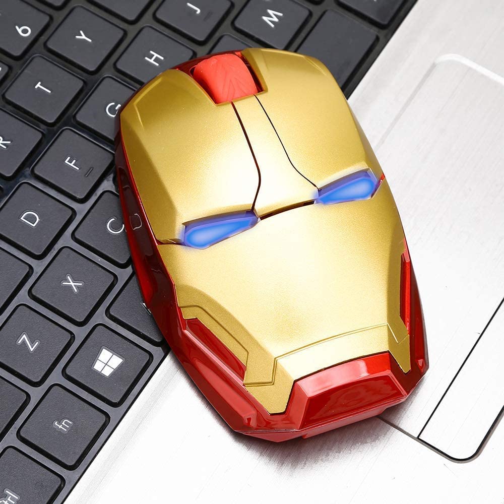 Ratón inalámbrico ergonómico Iron Man Mouse 2.4 G portátil (Entrega de 4 a 5 semanas una vez realizado el pago)
