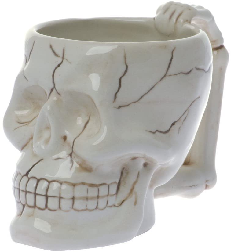 COOL Cráneo de cerámica taza de café taza  (Entrega de 3 a 4 semanas una vez realizado el pago)