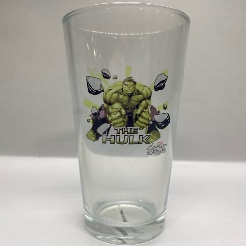 Vaso de cristal Hulk PT Avengers Marvel Cristal transparente con grabado