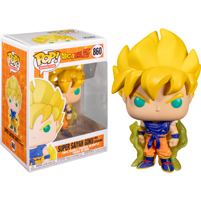 Figura Super Saiyan Goku Funko POP Dragon Ball Animados Resplandor Amarillo