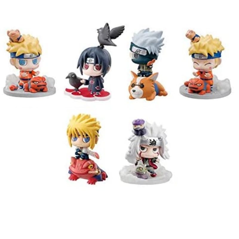 Set Figuras Varios Petit Chara Land Naruto Shipudden Anime X6 Unidades Pack 3