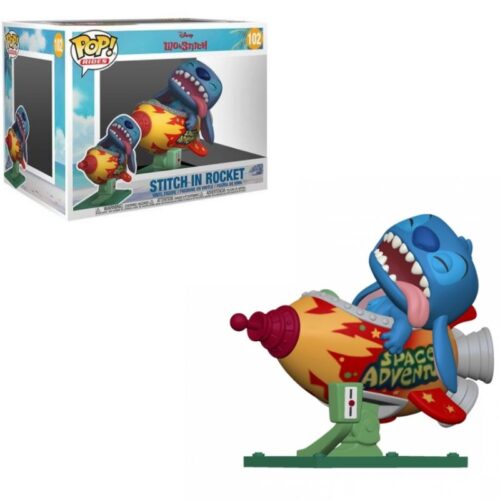 Figura Stitch In Rocket Funko POP Lilo & Stich Animados 6"