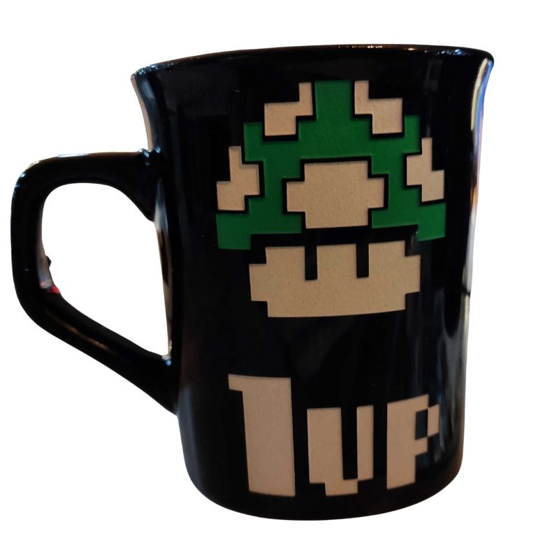Mug Tallado 1 UP TooGEEK Super Mario Bros Videojuegos