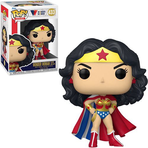 Figura Wonder Woman 80th Anniversary Classic with Cape Funko Pop Wonder Woman Dc Comics (Pre-Venta Llegada Aproximada Enero - Febrero 2022)