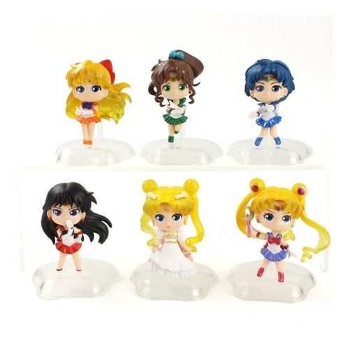 Set Figuras Sailor Scouts PT Sailor Moon Anime X 6 Unidades (copia)