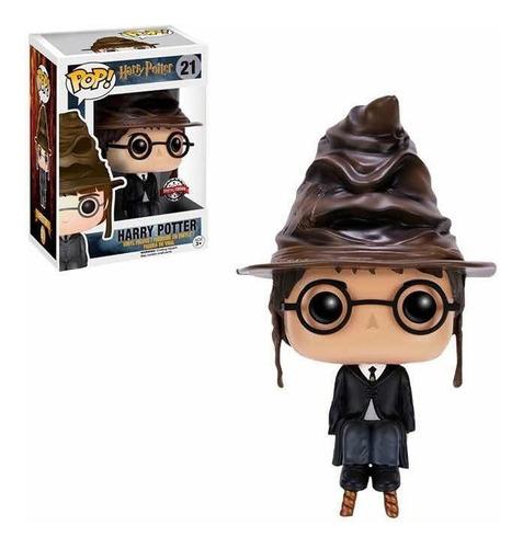 Figura Harry With Sorting Hat Funko Pop Harry Potter Fantasía Special Edition