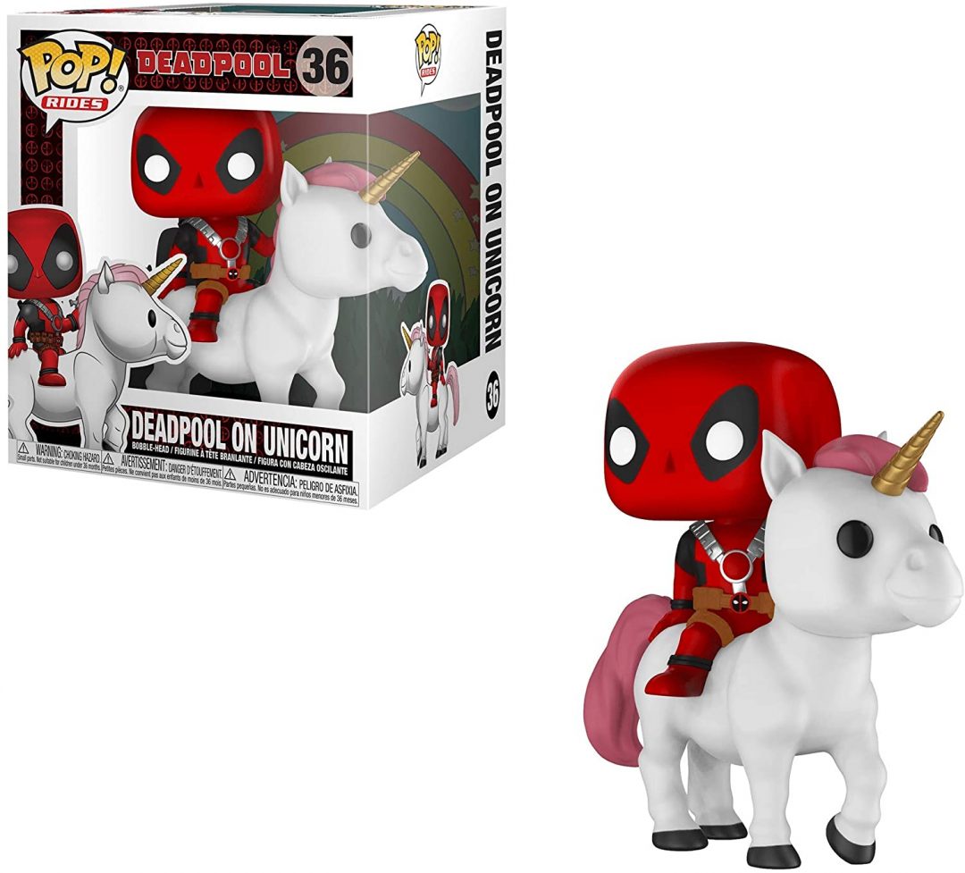 Figura Deadpool Funko Pop Marvel Sobre Unicornio Exclusivo Collector Corps