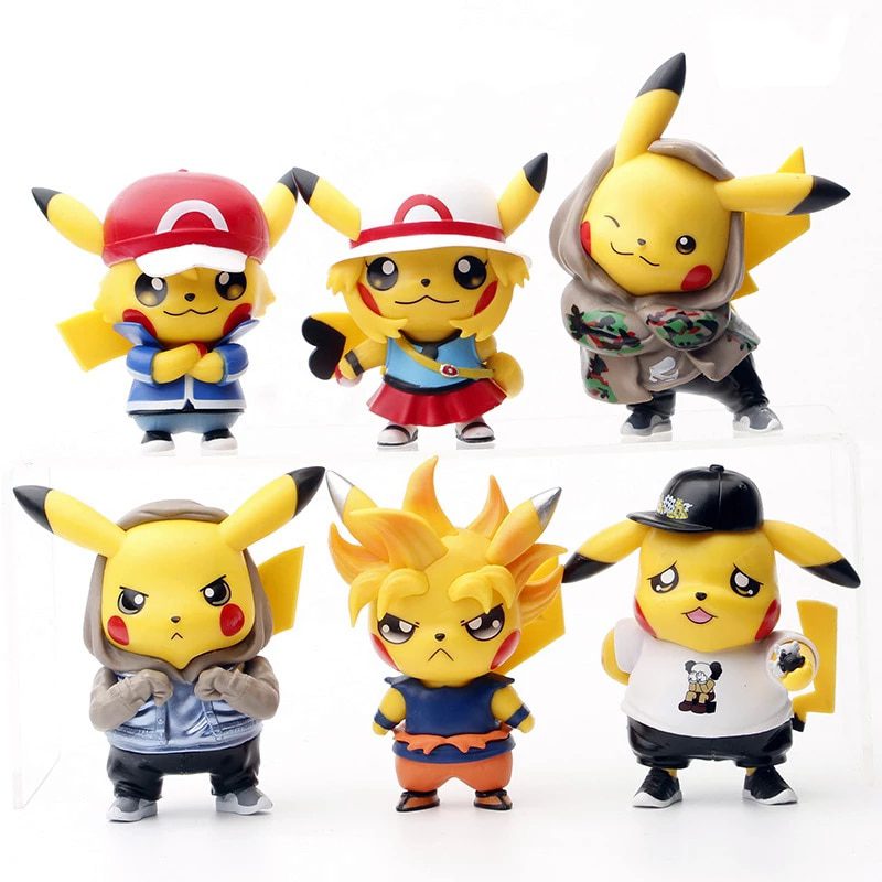 Figura Pikachu PT Pokemon Anime Personajes varios X Unidad