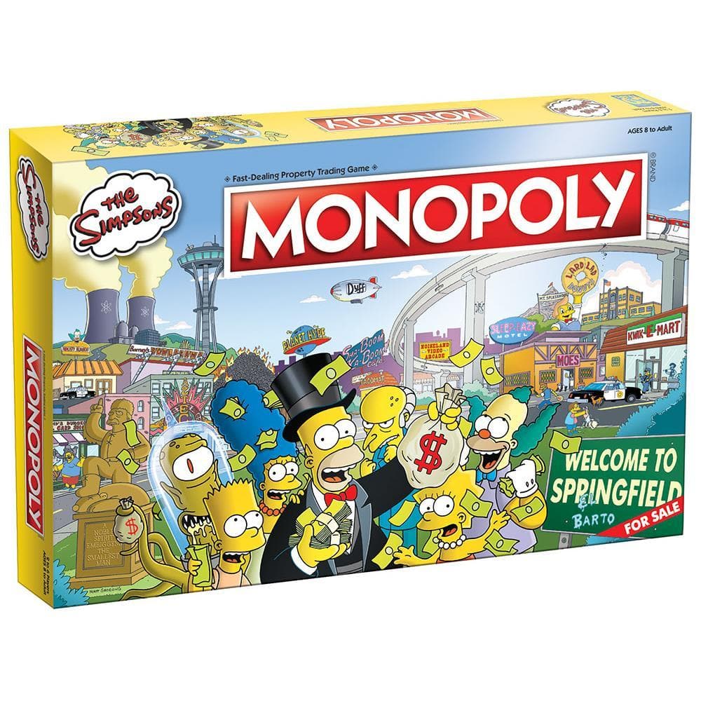 Monopoly Los Simpsons Hasbro Gaming Animados