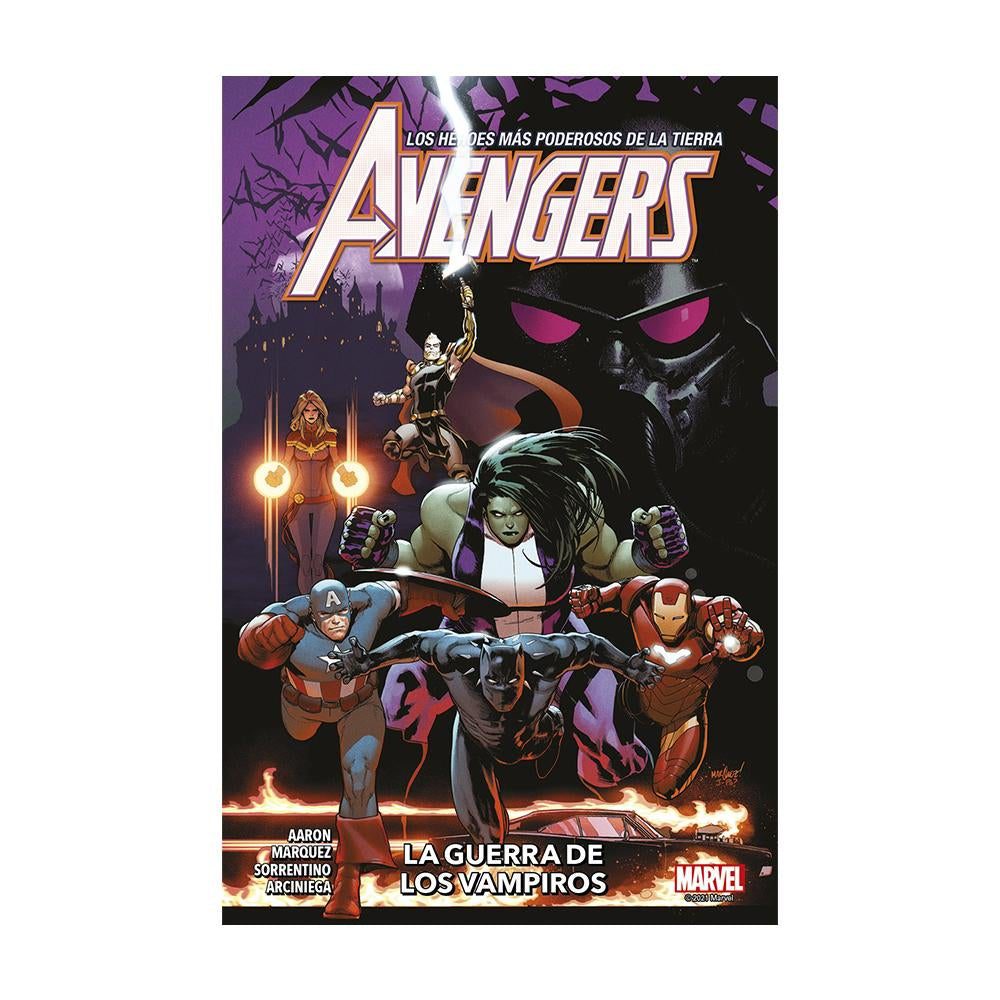 Comic La Guerra de los Vampiros Panini Avengers Marvel Tomo 1 ESP