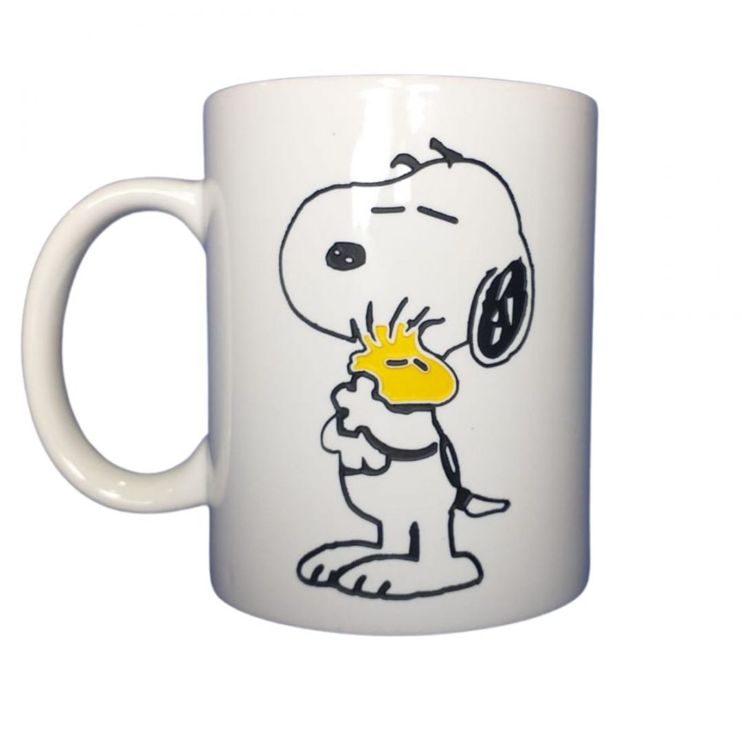Mug Tallado Snoopy Toogeek Animados Blanco