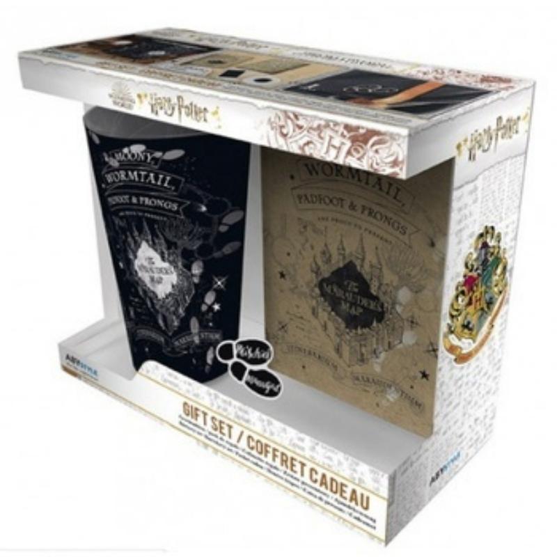Set Mug, Llavero y Libreta Mapa del Merodeador AbyStyle Harry Potter Fantasia
