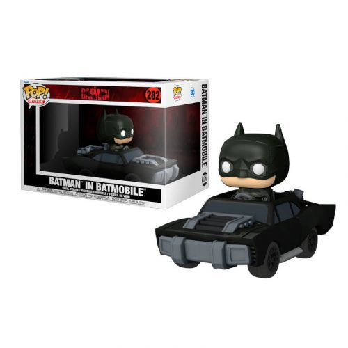 Figura Batman en el Batmobile Funko Pop The Batman Dc Comics Super Deluxe Pop Ride