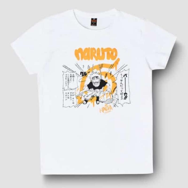 Camiseta Naruto Infashion Xplod NYC Anime Color Blanco Talla S