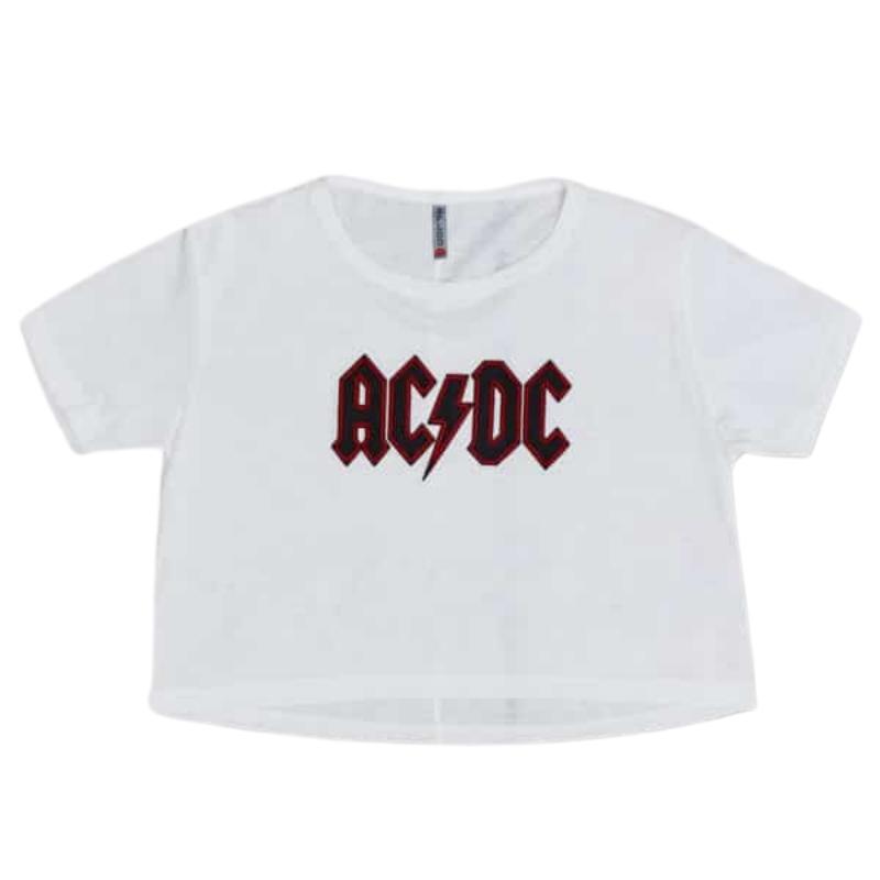 Blusa AC/DC Infashion Xplod NYC Iconos Color Blanco Talla M