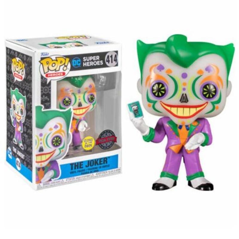 Figura Joker Día de los Muertos Funko Pop DC Comics Brilla en la Oscuridad
