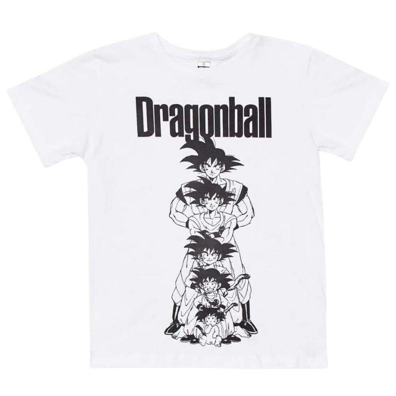 Camiseta Goku Infashion Xplod NYC Dragon Ball Z Anime Color Blanco Personajes Blanco y Negro Talla 14-16