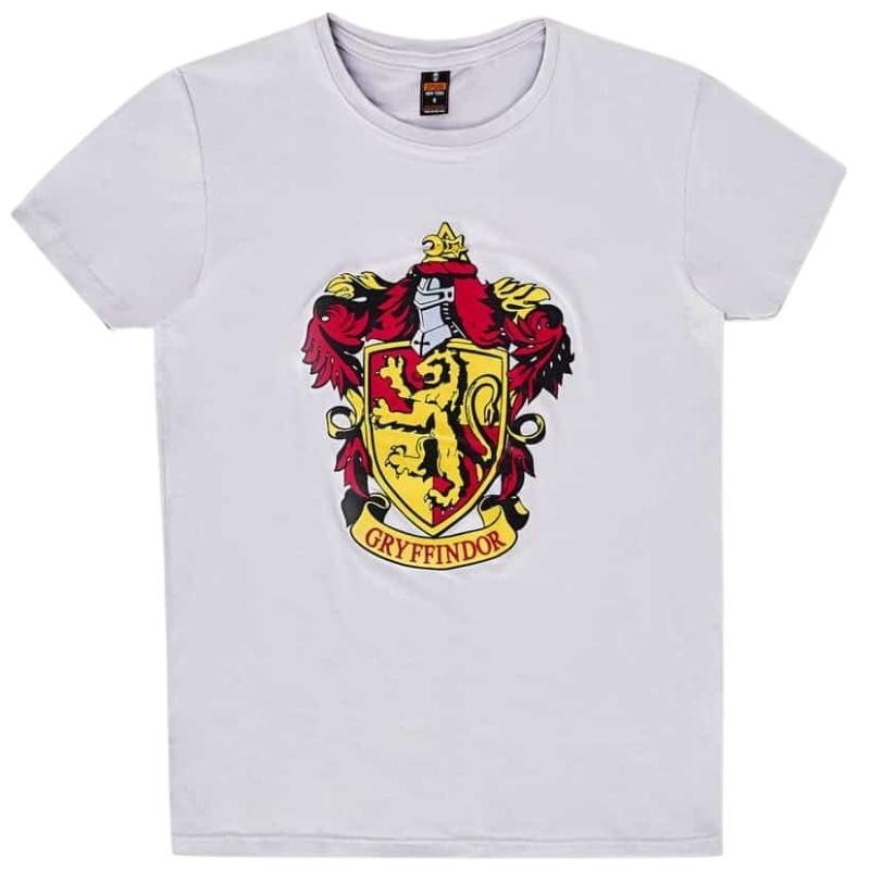 Camiseta Griffindor Infashion Xplod NYC Harry Potter Fantasia Color Gris Escudo Multicolor Talla S