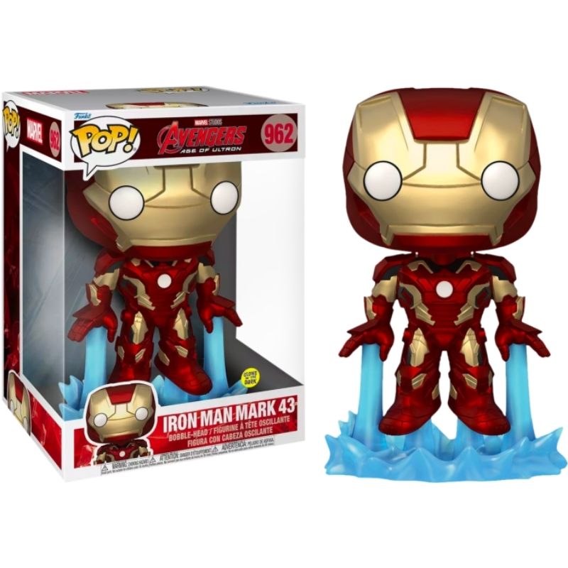 Figura Iron Man Mark 43 Funko Pop Marvel 10"