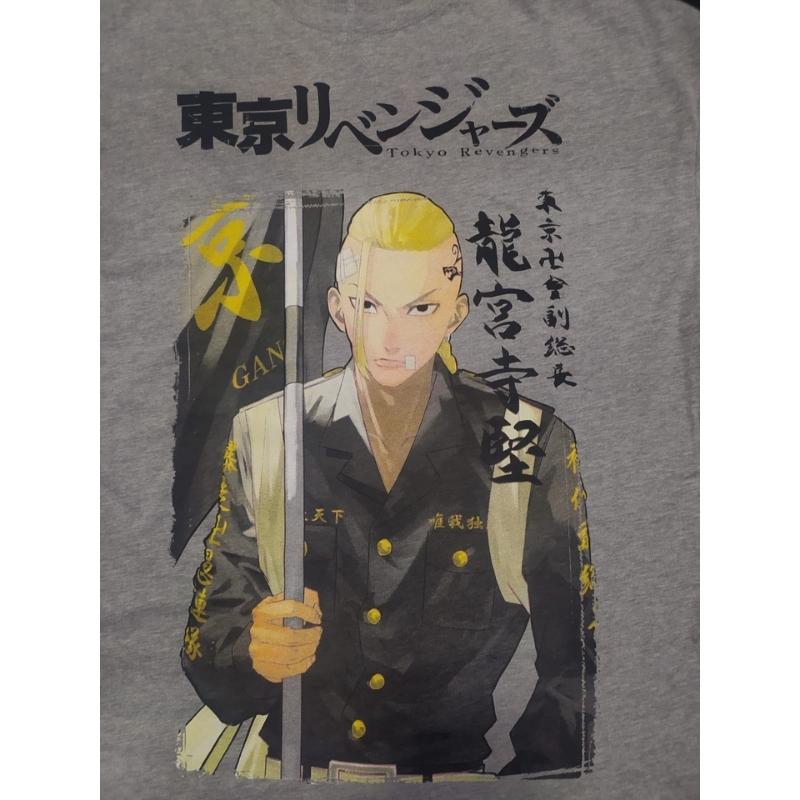 Camiseta Draken Infashion Xplod NYC Tokyo Revengers Anime Color Gris Oversize Personaje Multicolor Talla S