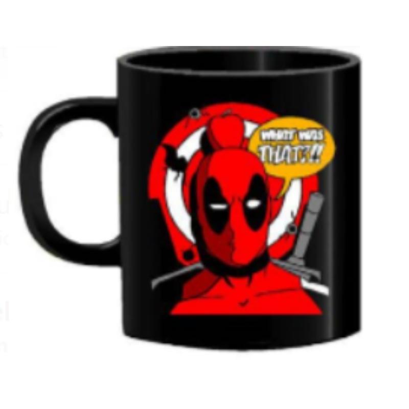 Mug Tallado Deadpool What Was That ???? TooGeek Marvel