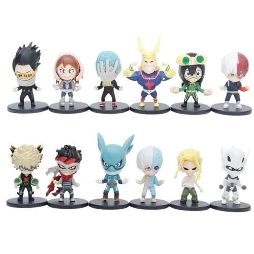 Set Figuras X 12 My Hero Academia PT Anime Miniatura
