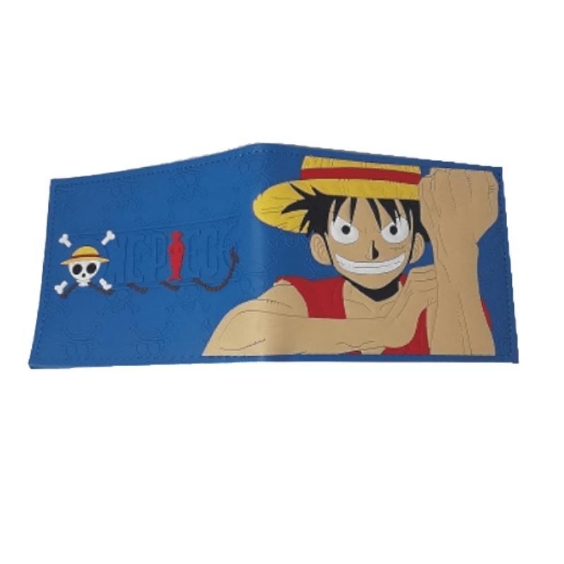 Billetera Luffy PT One Piece Anime Azul