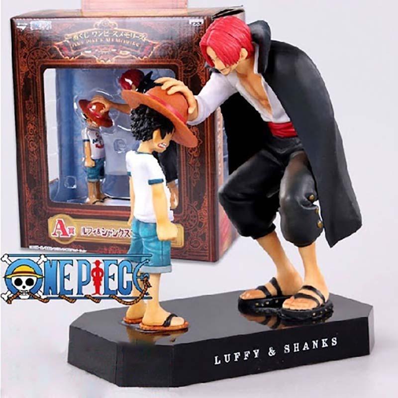 Figura Luffy y Shanks PT One Piece Anime