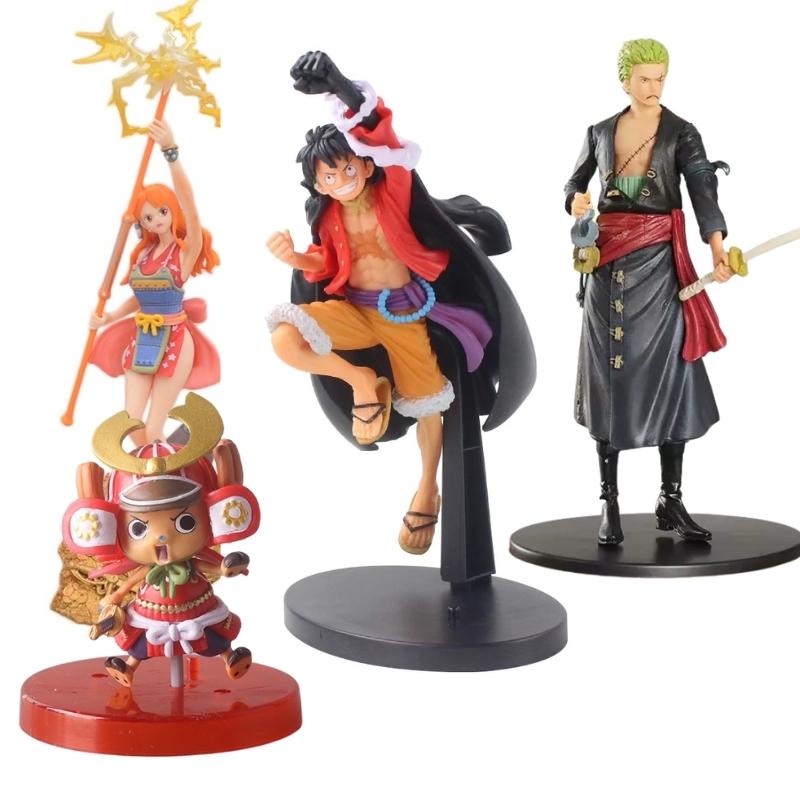 Set Figuras X 4 One Piece PT Anime Luffy, Nami, Zoro, Chopper