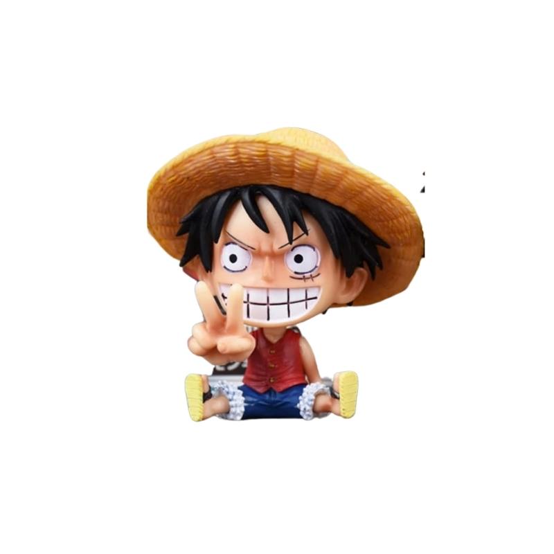 Figura One Piece PT Anime Luffy chiquito simbolo de la paz en mano