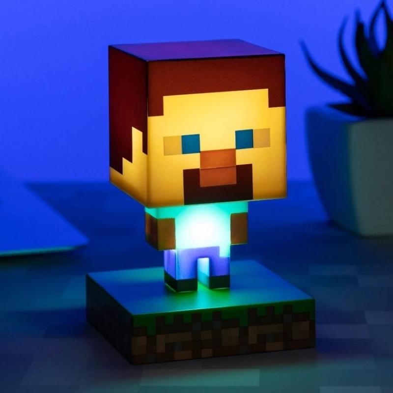 Lámpara Steve Paladone Minecraft Videojuegos