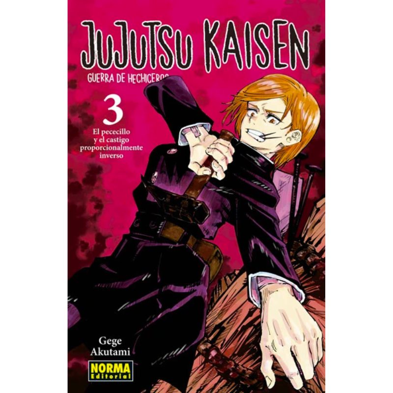 Manga Jujutsu Kaisen NORMA Editorial Jujutsu Kaisen Anime Volumen 3 ESP