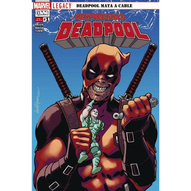 Comic El despreciable Deadpool Ovni Deadpool Marvel Duggan, Koblish, Filardi
