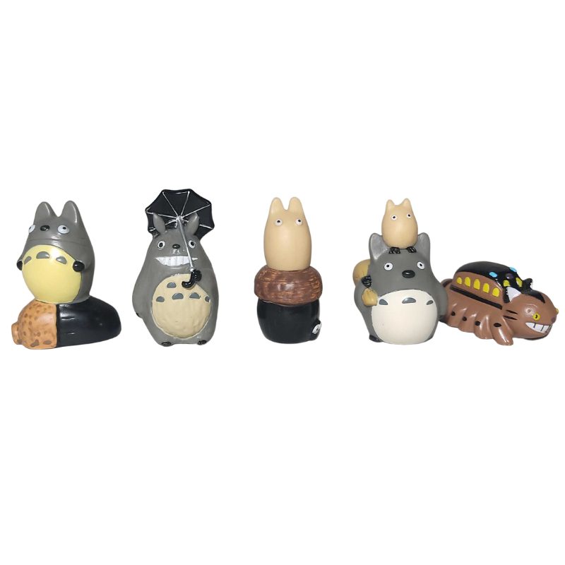 Set Figuras Totoro PT Mi vecino Totoro Anime Studios Ghibli X5