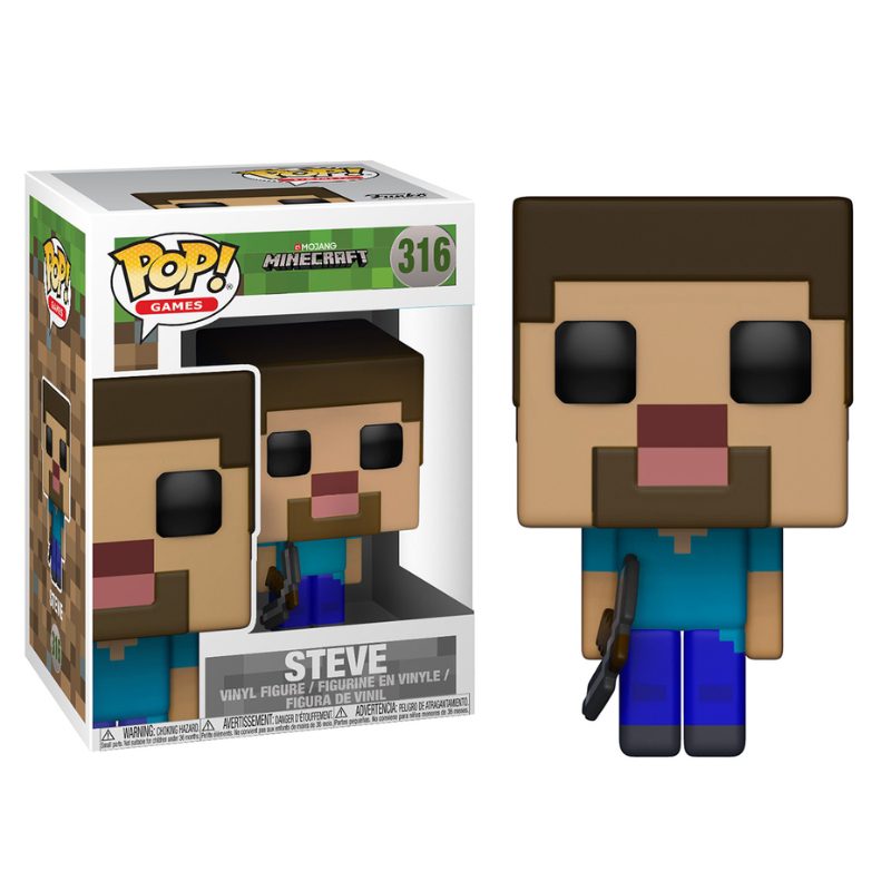 Figura Steve Funko Pop! Minecraft Videojuegos 316