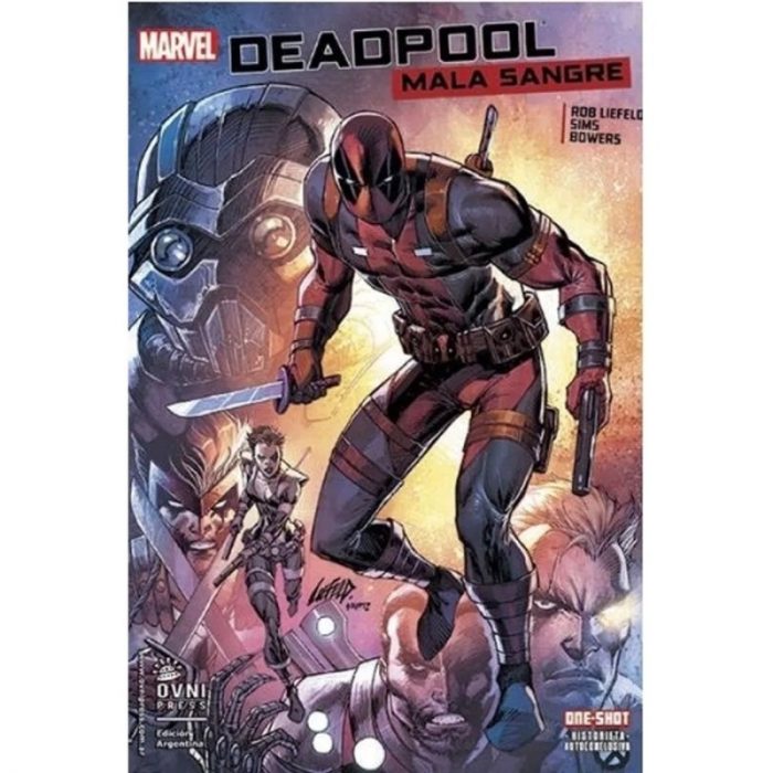 Comic Deadpool Ovni comic DeadPool Marvel Mala Sangre