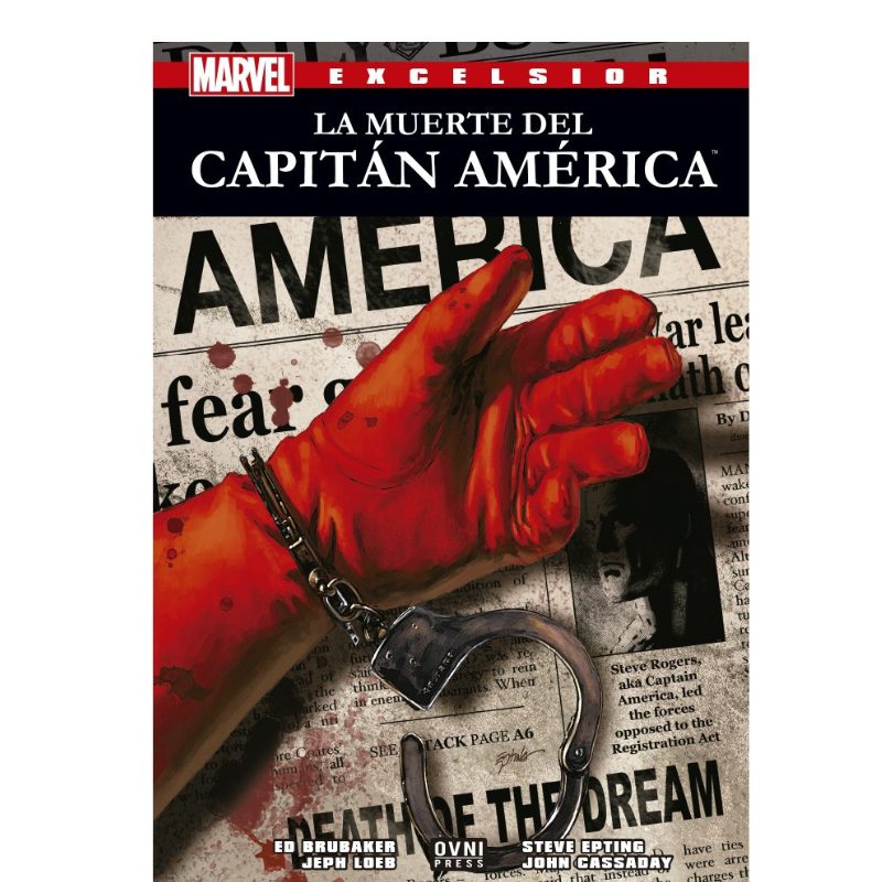 Comic Capitán América Ovni comic Capitán América Marvel La muerte del Capitán América