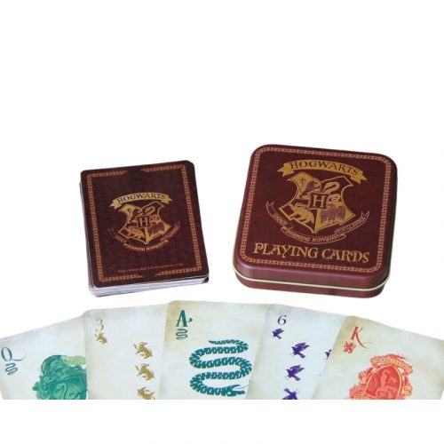 Cartas de Poker Harry Potter Paladone Harry Potter Fantasia En caja metalica color marron