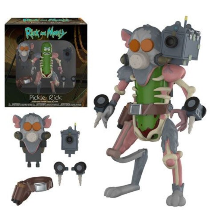Figura Pickle Rick Rat Suit Action Funko Pop! Rick and Morty Animados